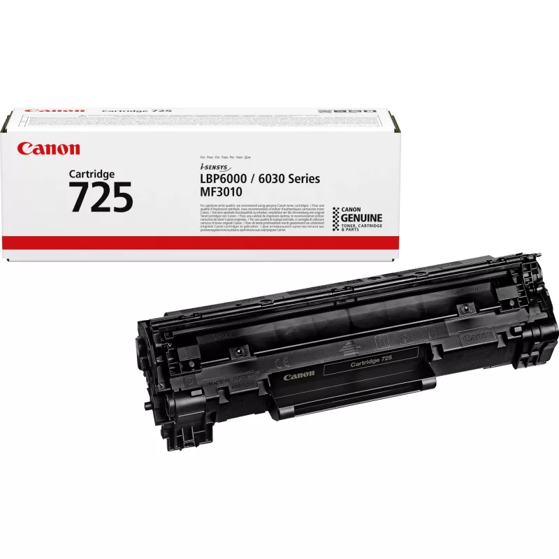 Canon 725 Tonerio kasetė, 1600 puslapių, Juoda, 1 vnt.