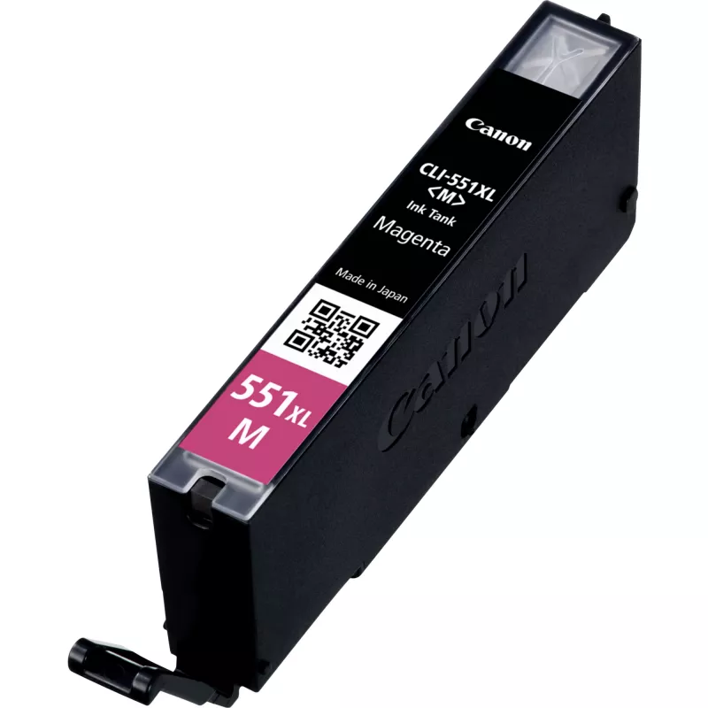 Canon CLI-551XL didelio našumo purpurinė rašalo kasetė, didelio našumo, fotopurpurinė, dažų pagrindo rašalas, 1 vnt., 660 puslapių, vienetinis paketas