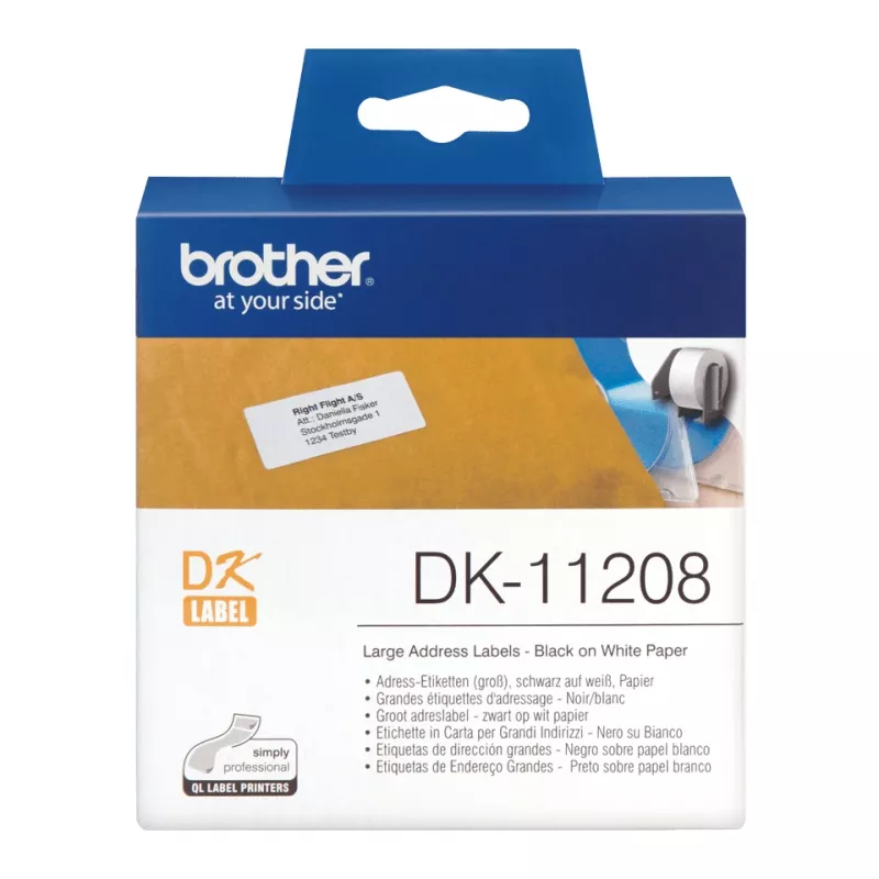 Brother didelių adresų etiketės