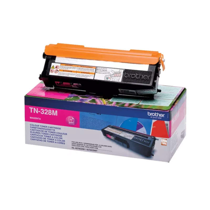 tonerio kasetė Brother TN-328M 1500 puslapių Magenta