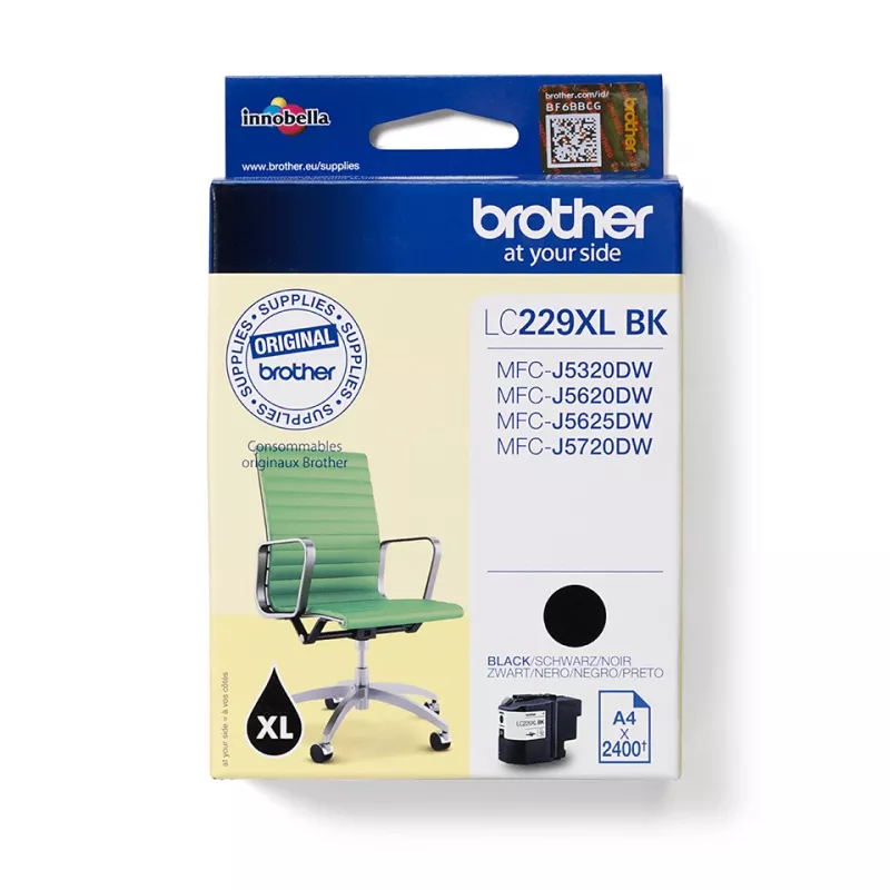 Brother LC229XLBK rašalo kasetė 1 vnt. Originali juoda
