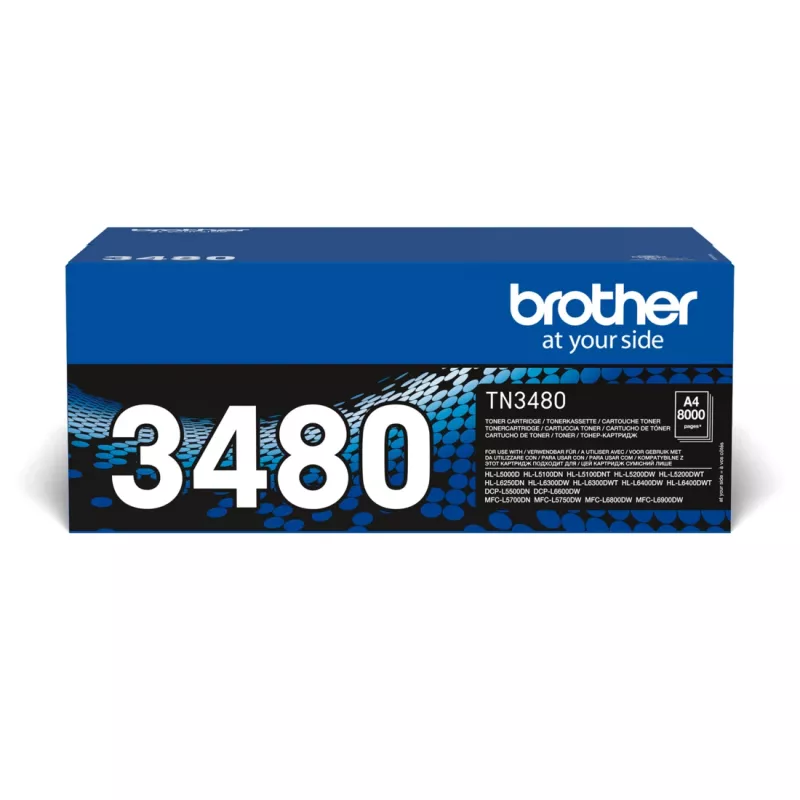 Brother TN-3480 tonerio kasetė 1 vnt. Originali juoda