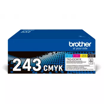 Brother TN-243CMYK tonerio kasetė 1 vnt. Originali juoda, žalsvai melsva, purpurinė, geltona