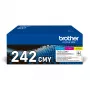 Brother TN-242CMY tonerių kasetė 1 vnt. Originali Cian, Magenta, Geltona
