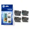 Brother LC-421XLVAL PagePack 4 vnt. Originalus didelės (XL) talpos juodos, žydros, raudonos, geltonos spalvos kasetės