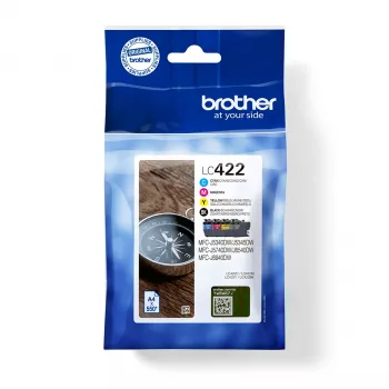 Brother LC422VAL rašalo kasetė 4 vnt. Originali Juoda, Žydra, Purpurinė, Geltona