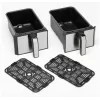 Kenwood HFM20.000MB gruzdintuvė Dviguba 8 L Atskirai stovinti 1700 W Karšto oro gruzdintuvė Juoda