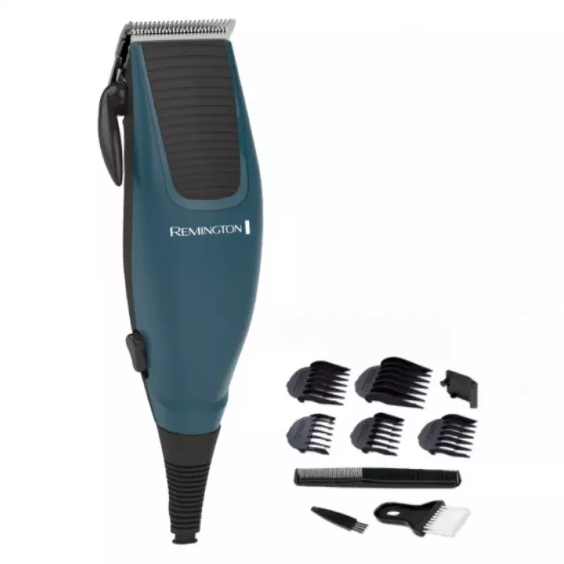 Plaukų kirpimo mašinėlė Remington su priedais mėlyna (HC5020)