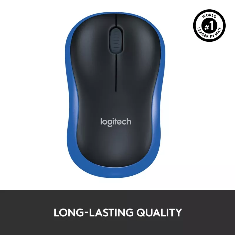 LOGITECH belaidė pelė M185 mėlyna