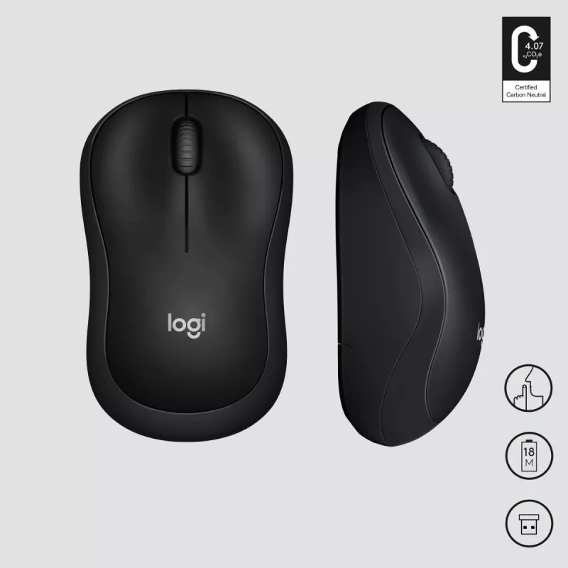 LOGITECH M220 SILENT belaidė pelė juoda