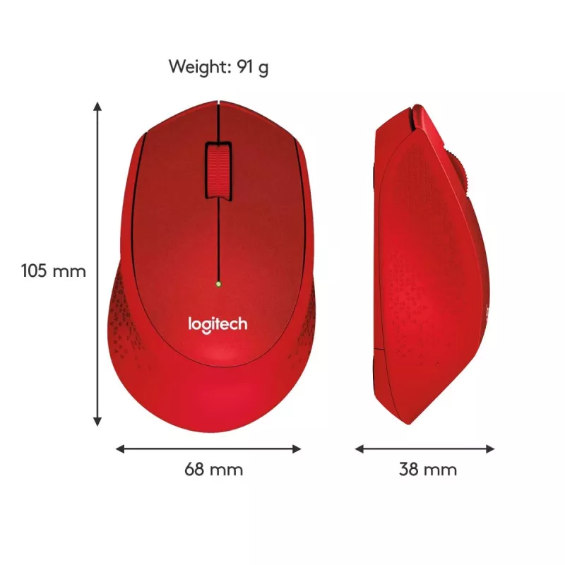 LOGITECH M330 Silent Plus Red