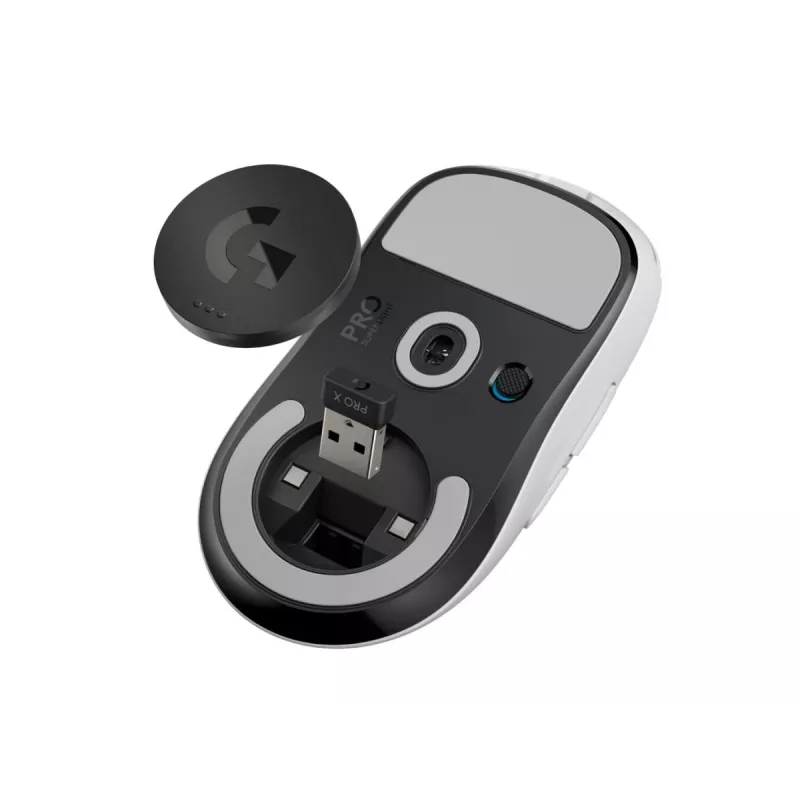 LOGITECH PRO X SUPERLIGHT belaidė žaidimų pelė - balta