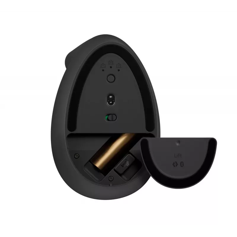 LOGITECH Lift vertikali ergonominė pelė - kairiarankiams - belaidė - grafito juoda