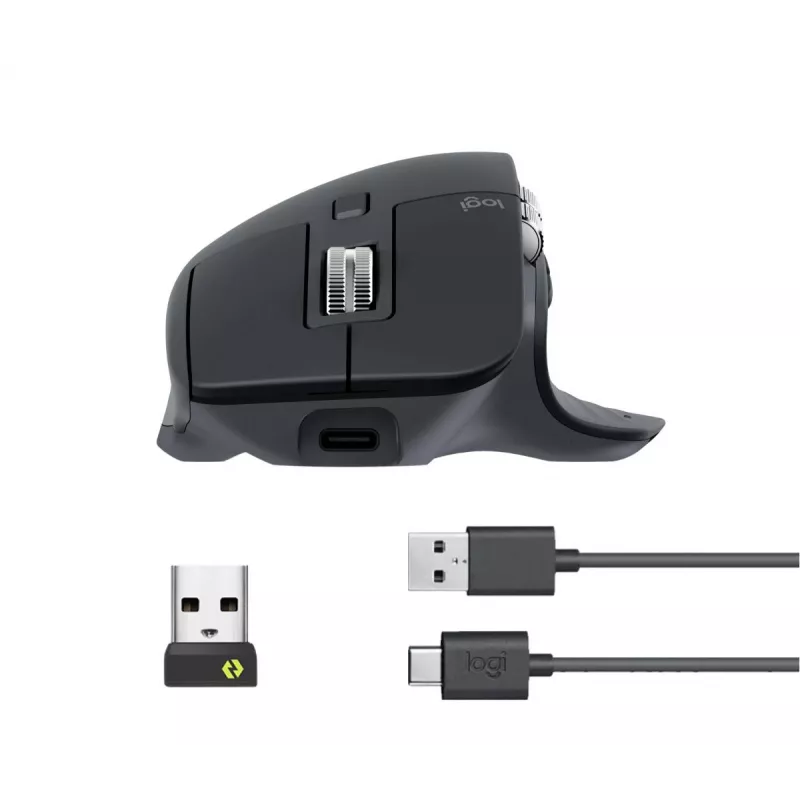 LOGITECH MX Master 3S - Belaidė pelė - Grafitas