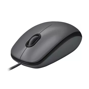 LOGITECH Mouse M100 - USB - Juoda