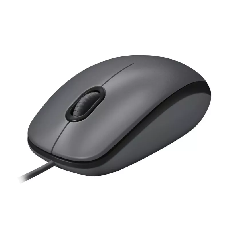 LOGITECH Mouse M100 - USB - Juoda