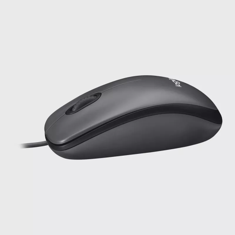 LOGITECH Mouse M100 - USB - Juoda