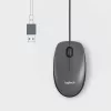 LOGITECH Mouse M100 - USB - Juoda