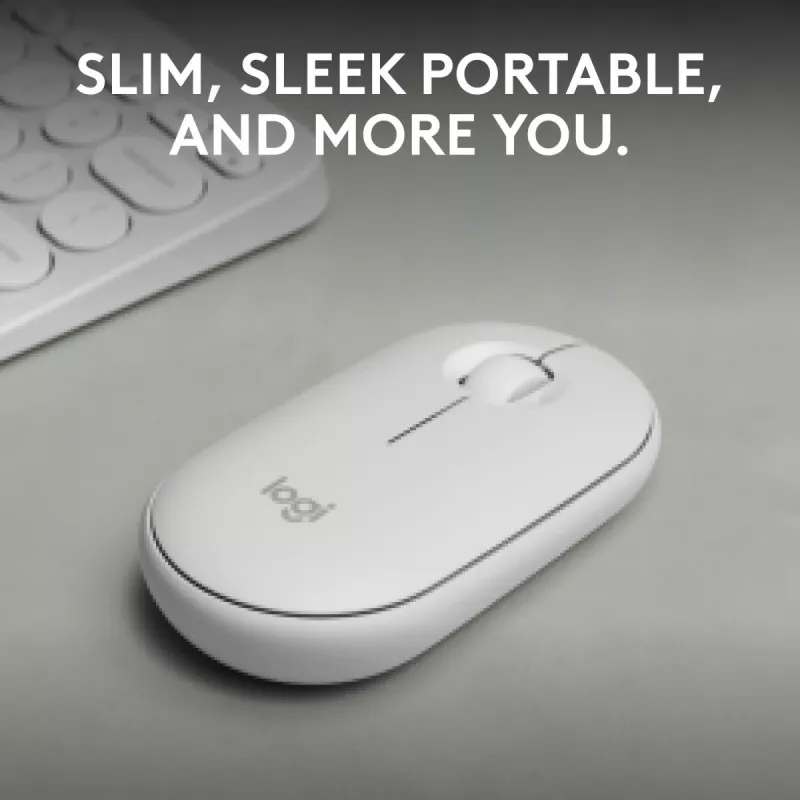 Pelė Logitech M350S balta USB optinė belaidė