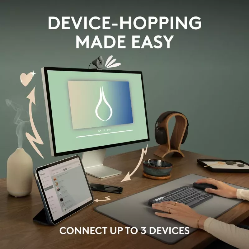 Pelė Logitech M350S balta USB optinė belaidė
