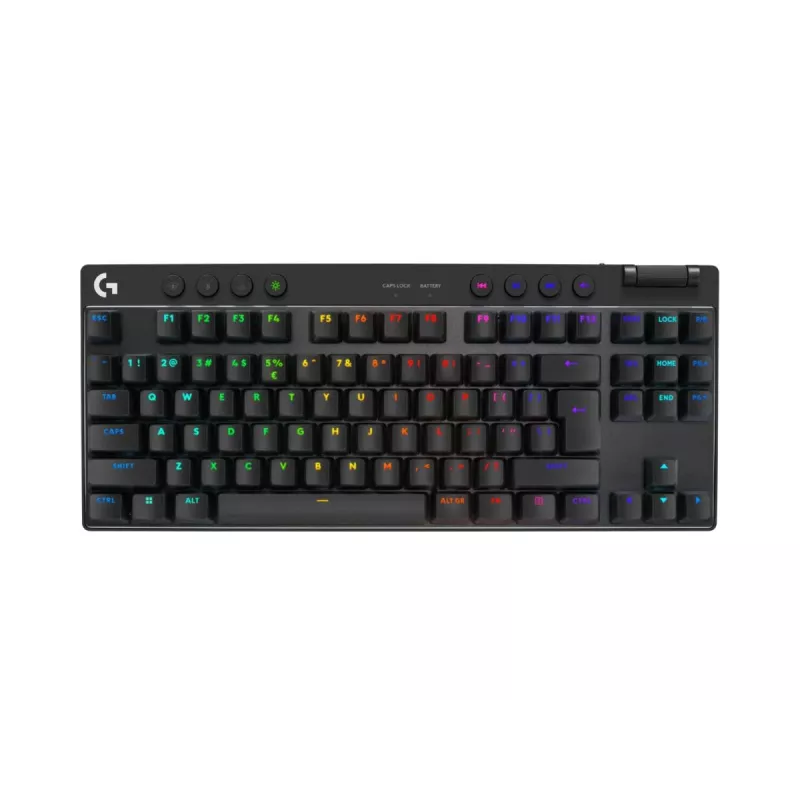Belaidė klaviatūra Logitech PRO X TKL US juoda 920-012136
