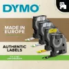 DYMO autentiškos D1 etiketės | Juodas spausdinimas ant žalios juostos | 12 mm x 7 m | Lipnios etiketės LabelManager etikečių spausdintuvams | Pagaminta Europoje