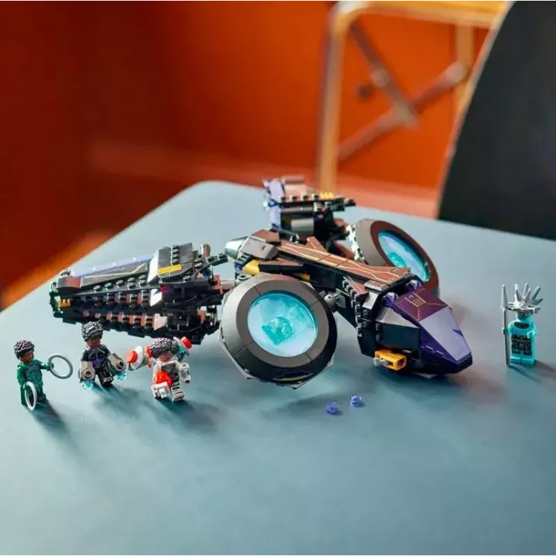 LEGO Marvel rinkinys 76211 Shuri laivas — statomas žaidimų rinkinys su mini figūrėlėmis