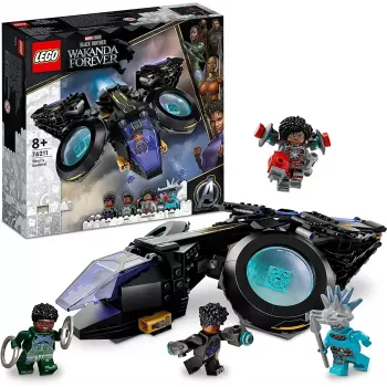 LEGO Marvel rinkinys 76211 Shuri laivas — statomas žaidimų rinkinys su mini figūrėlėmis