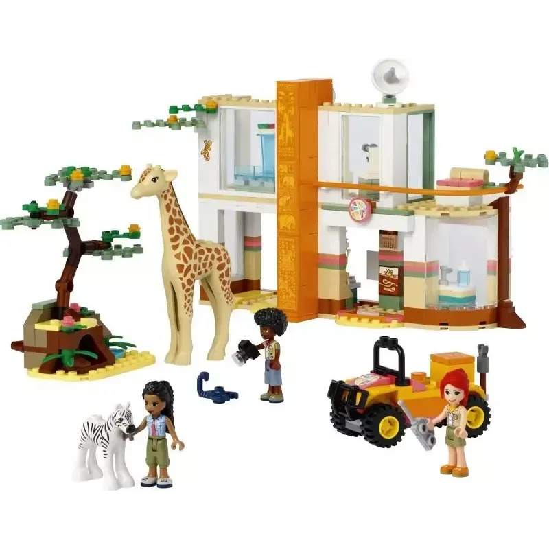 LEGO rinkinys LEGO Friends 41717 „Mia laukinių gyvūnų gelbėjimo“ žaidimo rinkinys su gyvūnų figūrėlėmis ir priedais