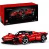 LEGO Technic konstravimo rinkinys Ferrari Daytona SP3 1:8 mastelio, 3 778 detalės, raudonas, 6.99 kg