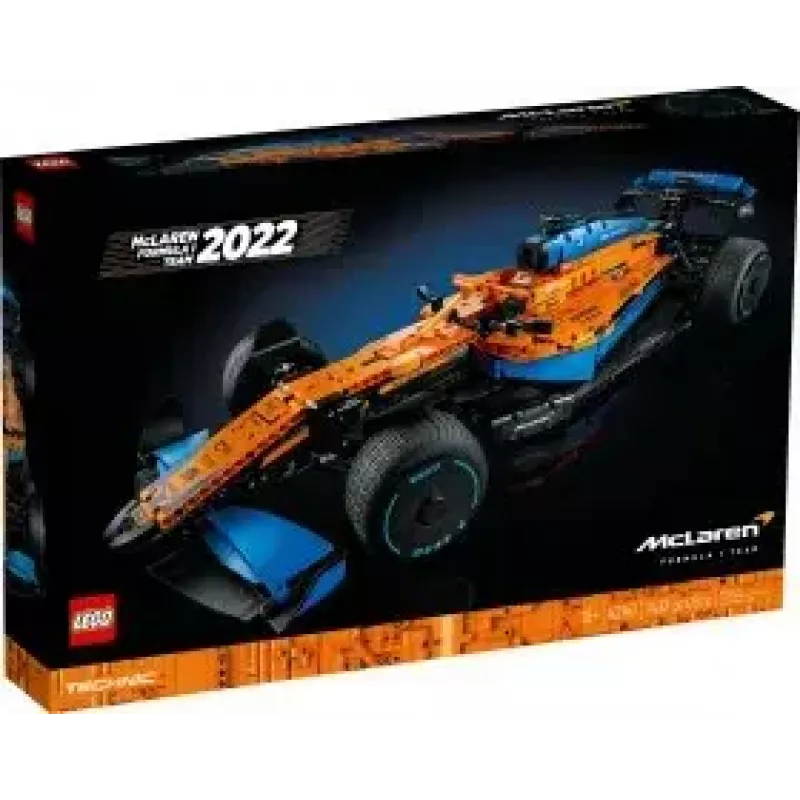 LEGO Technic lenktyninis automobilis McLaren Formula 1 42141 1:10 mastelio modelis
