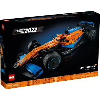 LEGO Technic lenktyninis automobilis McLaren Formula 1 42141 1:10 mastelio modelis