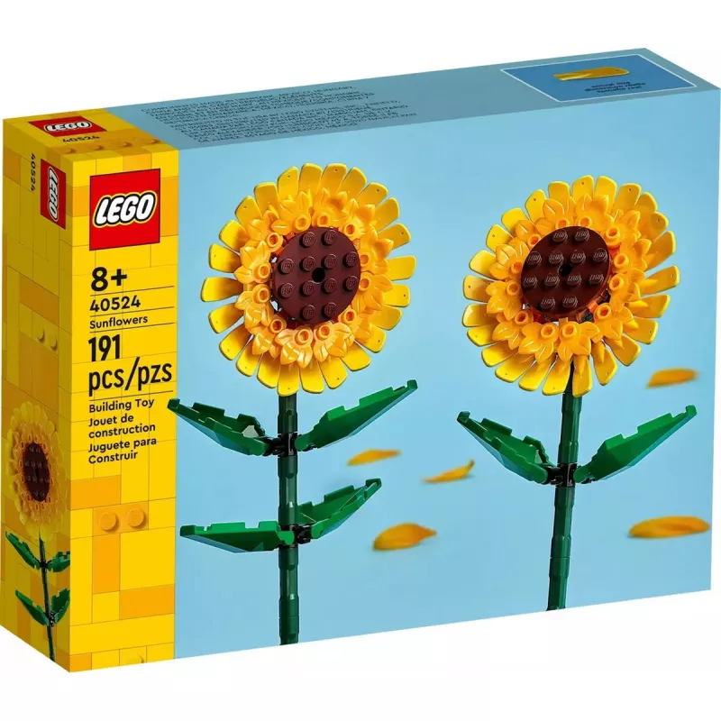 LEGO Botanical Collection 40524 „Ikoniškos saulėgrąžos“ konstravimo rinkinys – 191 detalė, parodomasis modelis 250 mm aukščio