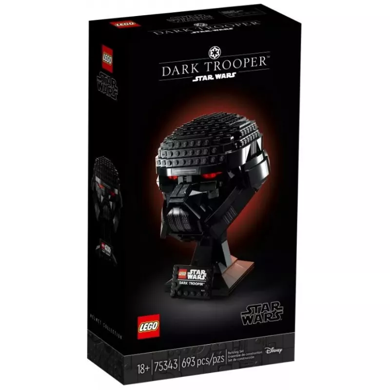 LEGO Star Wars Dark Trooper Helm 75343 kolekcinis modelis su detaliu dizainu