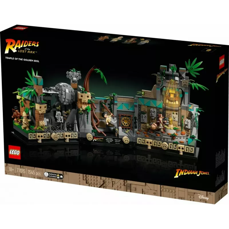 LEGO Indiana Jones statybinis rinkinys „Auksinio stabo šventykla 77015“ nuotykių rinkinys