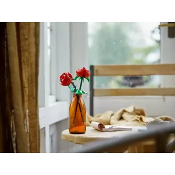 Konstruktorius LEGO 40460 Iconic Roses gėlių statybos rinkinys, demonstracinis modelis, 120 dalių, 260 mm aukštis