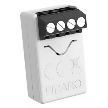 Išmaniųjų namų centrinis valdymo blokas Fibaro FGBS-222 — Z-Wave laidinis ir belaidis modulis su temperatūros jutikliu, 30 V įvestis, 868.4–919.8 MHz