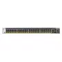 NETGEAR M4300-52G-PoE+ 550W PSU valdomas L2/L3/L4 Gigabit Ethernet (10/100/1000) Galia over Ethernet (PoE) 1U juodas