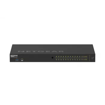 NETGEAR GSM4230P-100EUS tinklo komutatorius Valdomas L2/L3 Gigabit Ethernet (10/100/1000) Galia over Ethernet (PoE) 1U Juodas