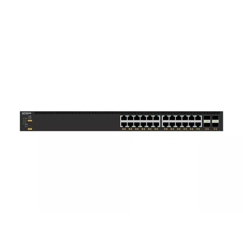 NETGEAR M4350-24X4V valdomas L3 10G Ethernet (100/1000/10000) maitinimas per Ethernet (PoE) 1U juoda