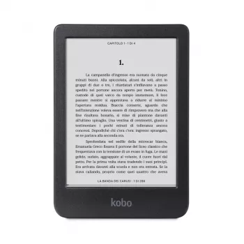 E. knygų skaityklė Kobo Clara BW — 6 colių E Ink Carta, 16 GB, Wi‑Fi, Bluetooth, atspari vandeniui, USB‑C