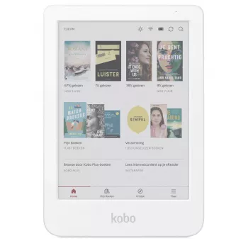 El. knygų skaitytuvas Kobo Clara Colour N367 — 6 colių E Ink Kaleido jutiklinis ekranas, 16 GB, Wi‑Fi, Bluetooth, baltas