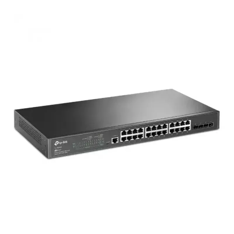 TP-Link Omada 24 prievadų Gigabit L2+ valdomas jungiklis su 4 SFP lizdais