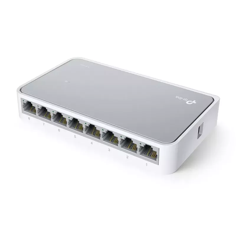 TP-Link TL-SF1008D Nevaldomas Fast Ethernet (10/100) Baltas