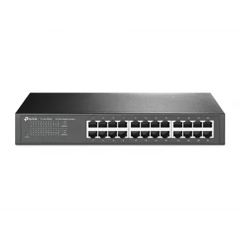 TP-Link 24 prievadų Gigabit darbalaukio/stovo tinklo jungiklis, nevaldomas, Gigabit Ethernet (10/100/1000), pilnas dupleksas, montavimas į stovą
