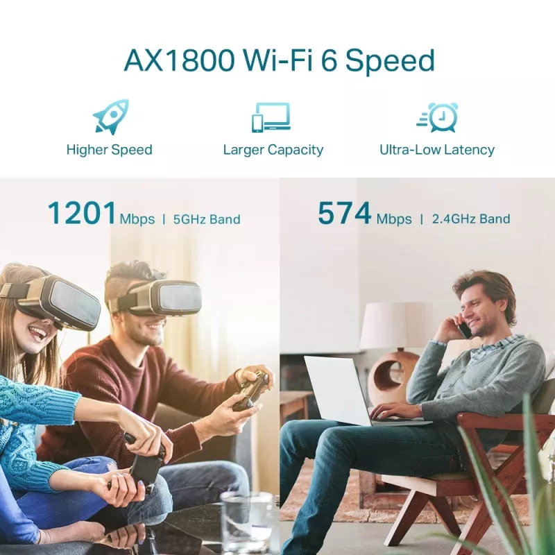 Tinklo kartotuvas TP-Link AX1800 WiFi 6 Extender RE605X