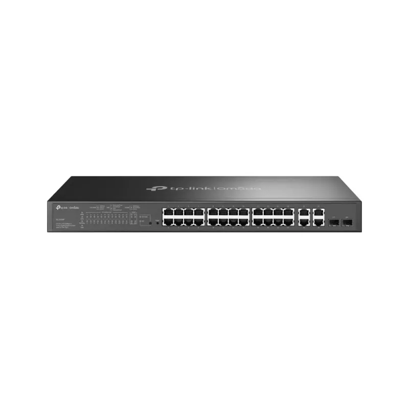 TP-Link Omada SL2428P tinklo komutatorius valdomas L2 Fast Ethernet (10/100) maitinimas per eternetą (PoE) 1U juodas