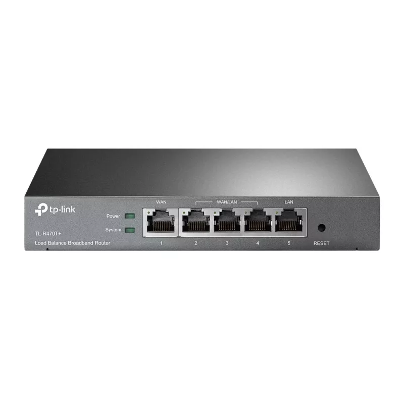 TP-Link apkrovos balansavimo plačiajuosčio ryšio maršrutizatorius, Ethernet WAN, Fast Ethernet, juodas