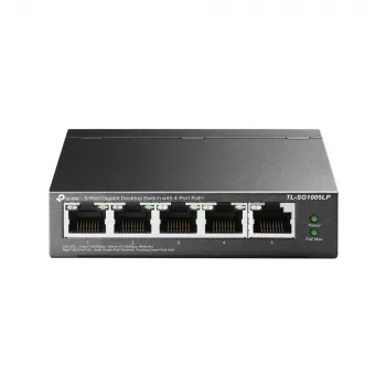TP-Link TL-SG1005LP tinklo jungiklis Nevaldomas Gigabit Ethernet (10/100/1000) Maitinimas per Ethernet (PoE) Juoda