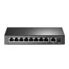 TP-Link 9 prievadų 10/100Mbps darbalaukio jungiklis su 8 prievadais PoE+